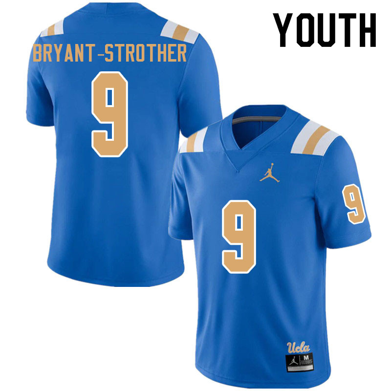 Jordan Brand Youth #9 Choe Bryant-Strother UCLA Bruins College Football Jerseys Sale-Blue - Click Image to Close